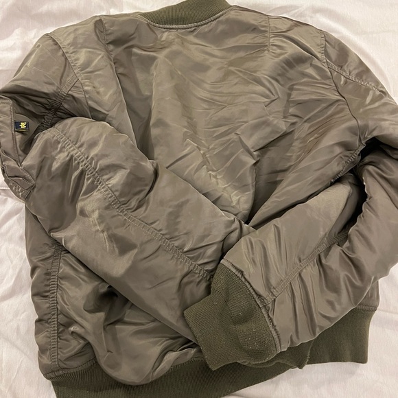 Alpha Ma-1 reversible bomber jacket LG - Picture 3 of 5